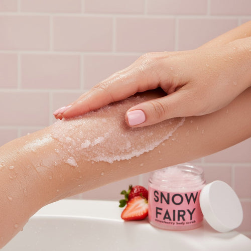 Snow Fairy Strawberry Exfoliate Body Scrub